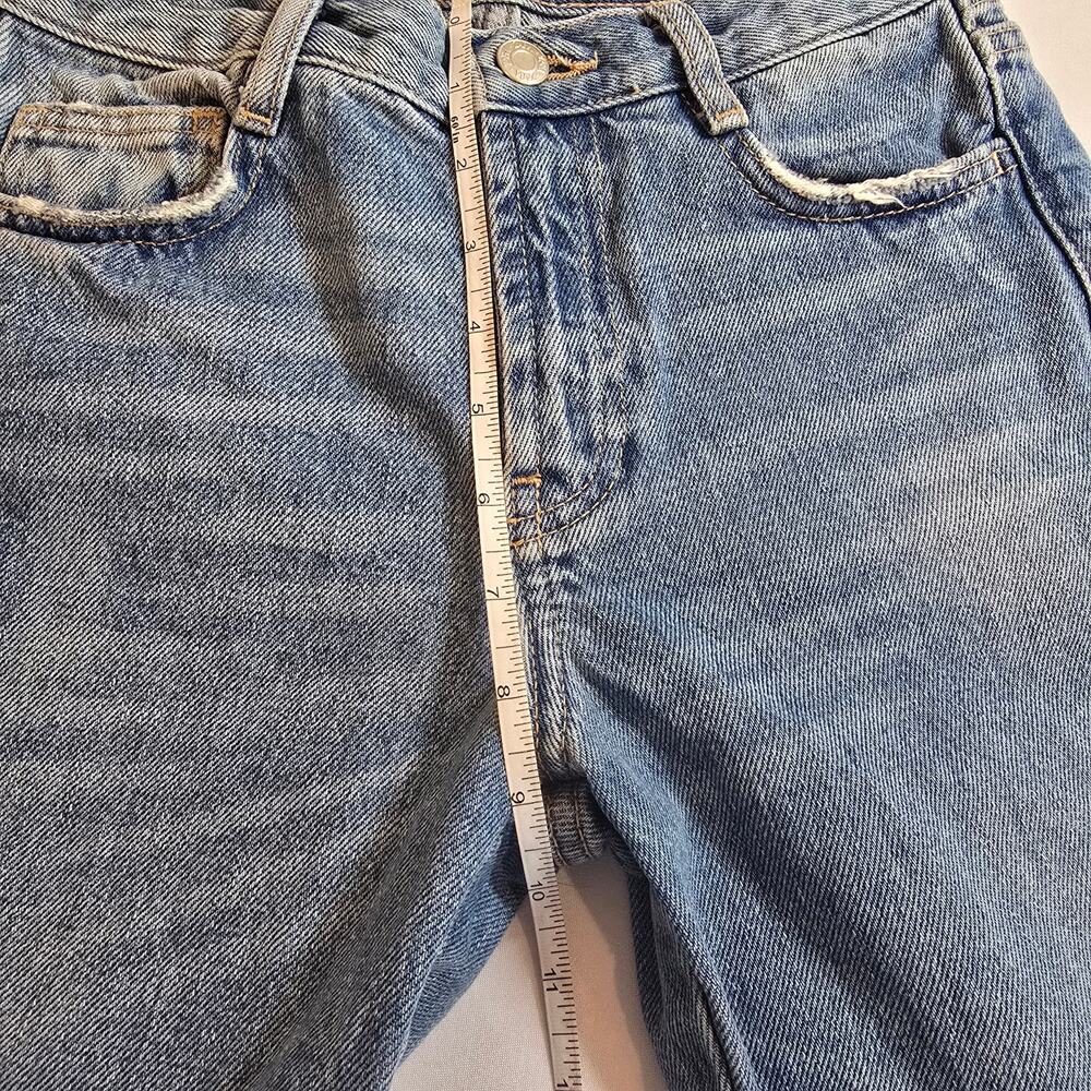 Zara Patchwork Straight Leg Distressed Jeans - image 4
